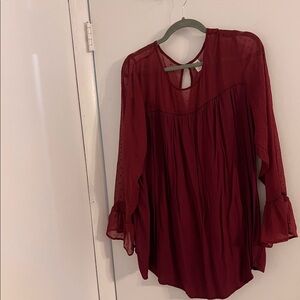 Lacey Neckline Blouse